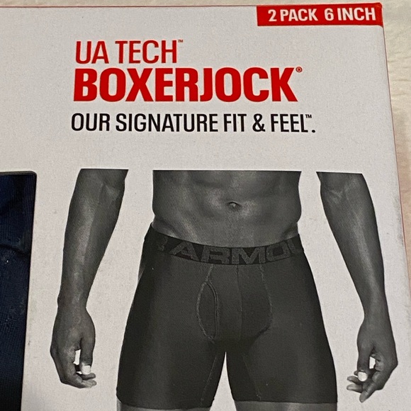 Under Armour UA Tech BoxerJock 2-pack 6" Boxer Briefs Underwear Size 5X NWT - Picture 5 of 9